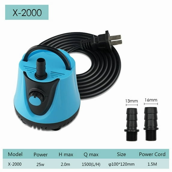 Mini Submersible Bottom Suction Water Pump – Low Water Level Aquarium Pump with Filter, Anti-Dry Burning, Quiet Circulation for Fish Tank & Pond