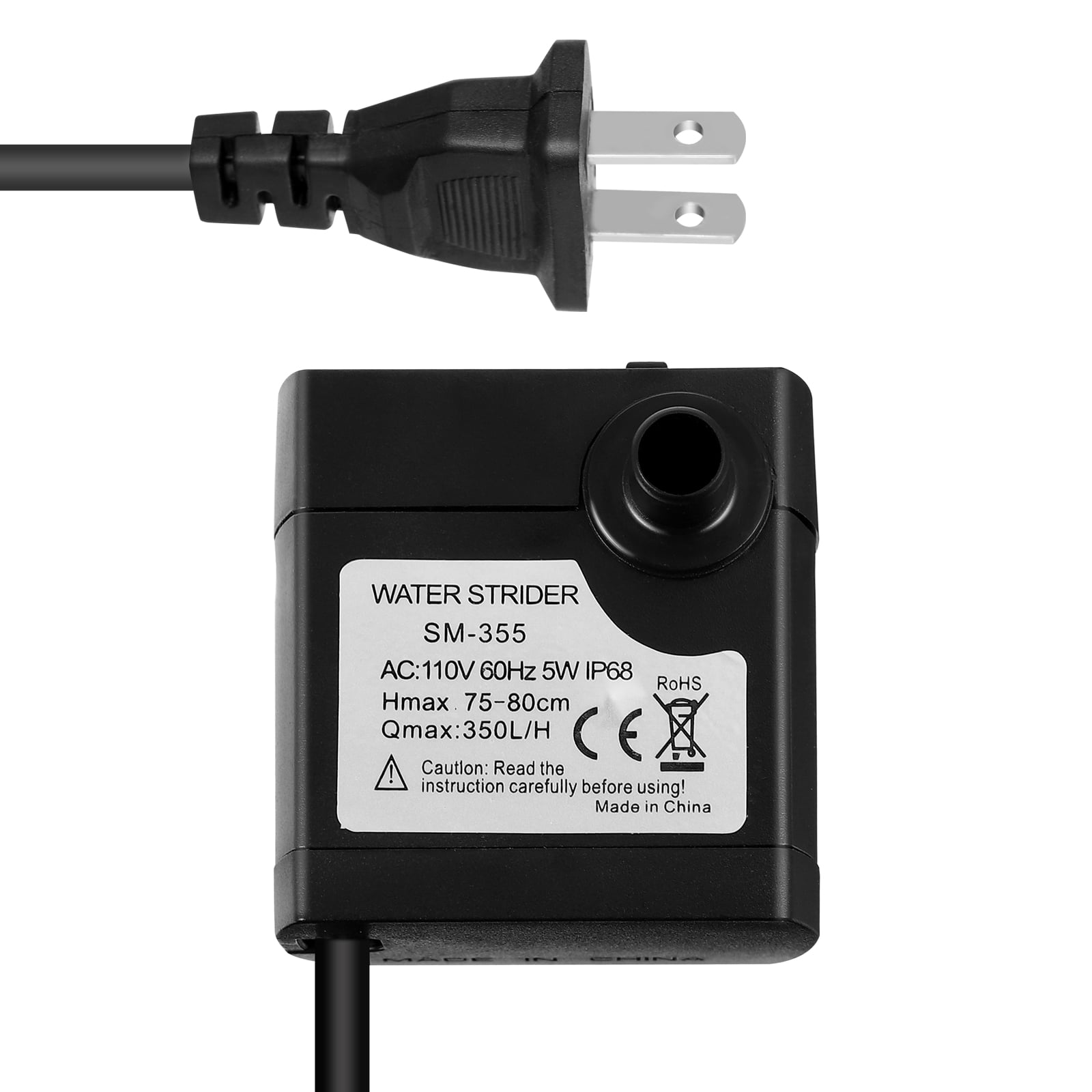 Mini Submersible Water Pump for Fountains Ponds Aquarium Fish Tank with US Plug