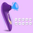 thumbnail image 1 of Mini Sucking Vibrator with 10 Suction Modes, Adult Sex Toy for Women Masturbation and Couples, Purple, 1 of 6