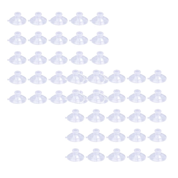 Mini Suction Cups for Fairy Lights, Small Clear Suckers for Christmas Light, String Hooks Holders, Rope Light Window Suction Cup Clips Hang Xmas Decorations, Table Window Mirror Bathroom,50pcs,1.18"