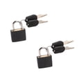 thumbnail image 1 of Mini Suitcase Locks, 2 Pcs Small Plastic-Covered Padlock, Locker Lock with Keys, Metal Padlock Perfect for Securing Backpacks, Boxes and More, 0.91x1.18 inch, 1 of 3