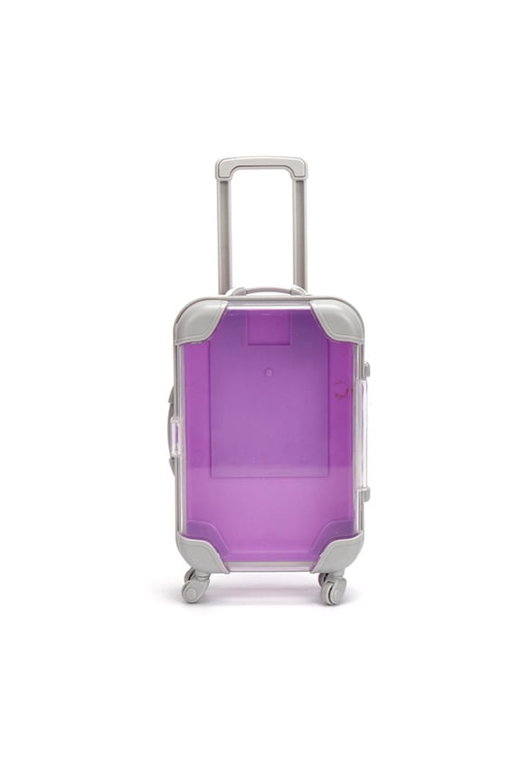Mini Suitcase Party Favor Gift Box, 3.74 1.97 6.69 in Mini Suitcase Organizer, Plastic Tiny Travel Luggage for Candy Makeup Jewelry Girl Birthday Cruise Trip Wedding
