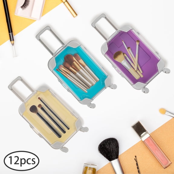 Mini Suitcase Simulation Trolley Case Simulation Mini Luggage 12pcs 5 Different Colors With Rotatable Rollers