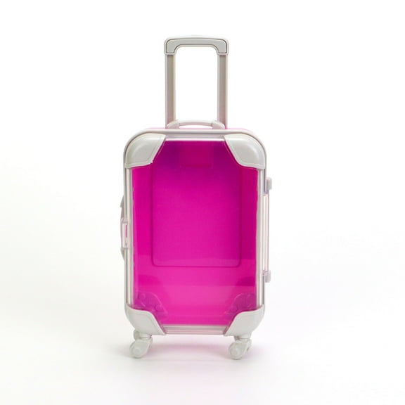 Mini Suitcase under $5! Xqxayjr Mini Transparent Suitcase, Simulation Pulling Luggage for Travel, Storage, and Kids Imaginative Role Play