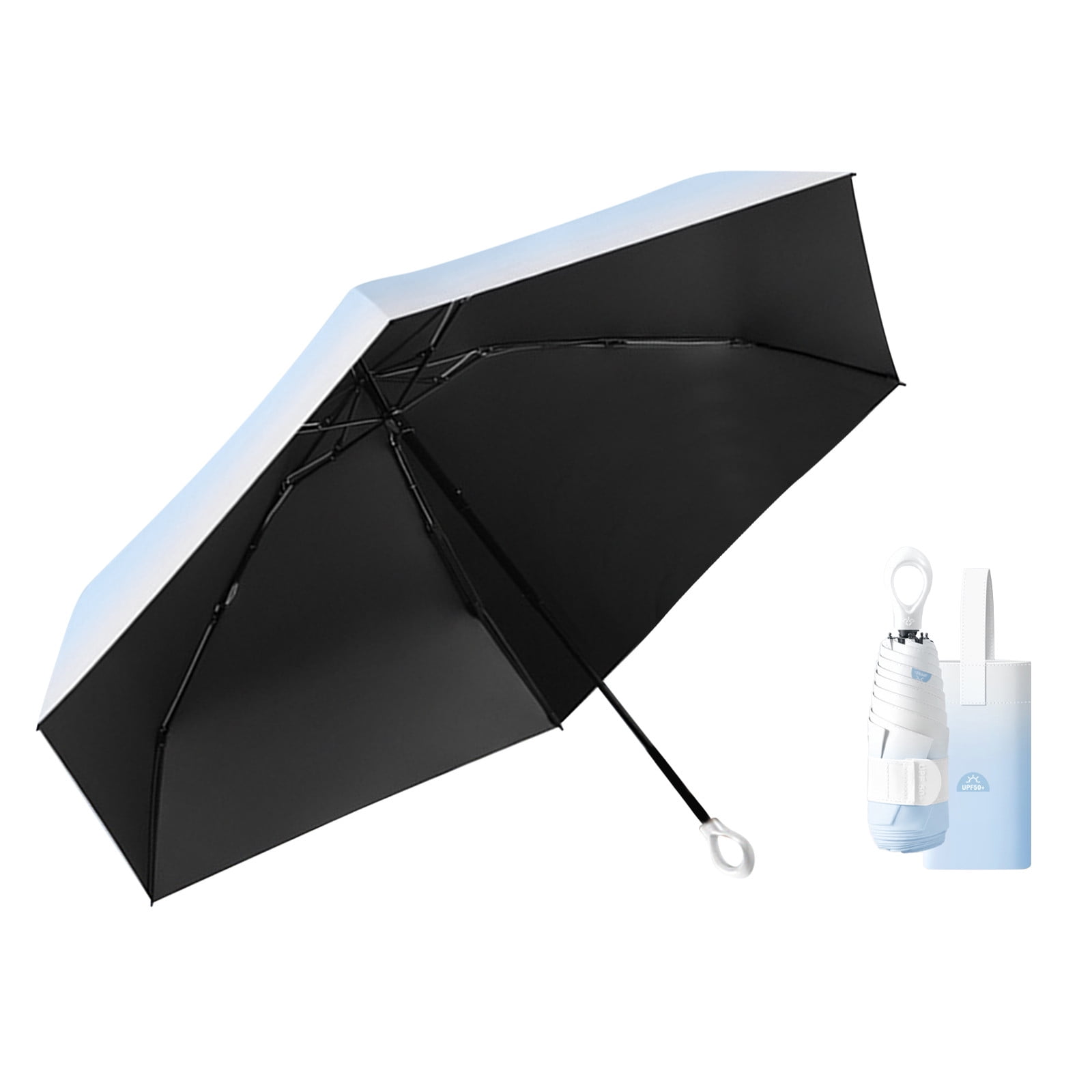 Portable Sun Umbrella With UPF 50 Rain Shield