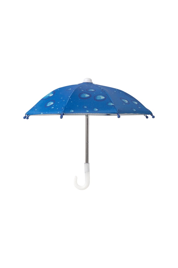 Mini Sunshade Umbrella Phone Holder UPF50+ UV Protection Suction Cup Mount 27cm Diameter Rain Sun Dual Use Outdoor Riding Toy Umbrella
