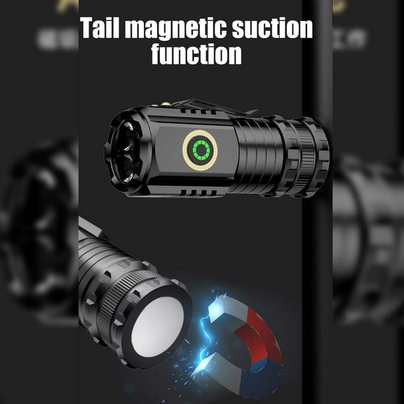 Mini Super Power Flashlight - Rechargeable, Compact & Durable - Ideal for Camping, Outdoor Adventures & Emergency Situations