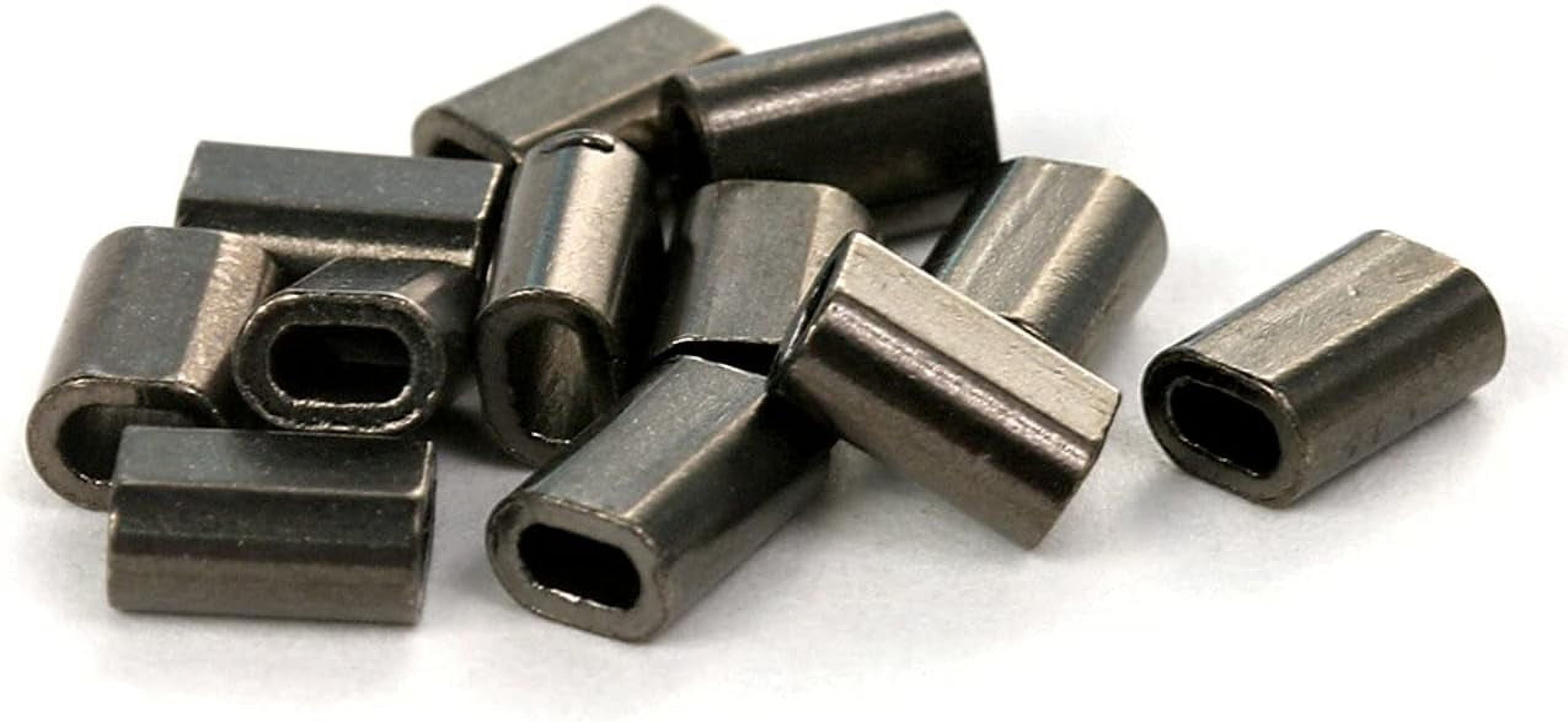 Mini Super Single Sleeves Copper Oval Sleeves With Black Plating