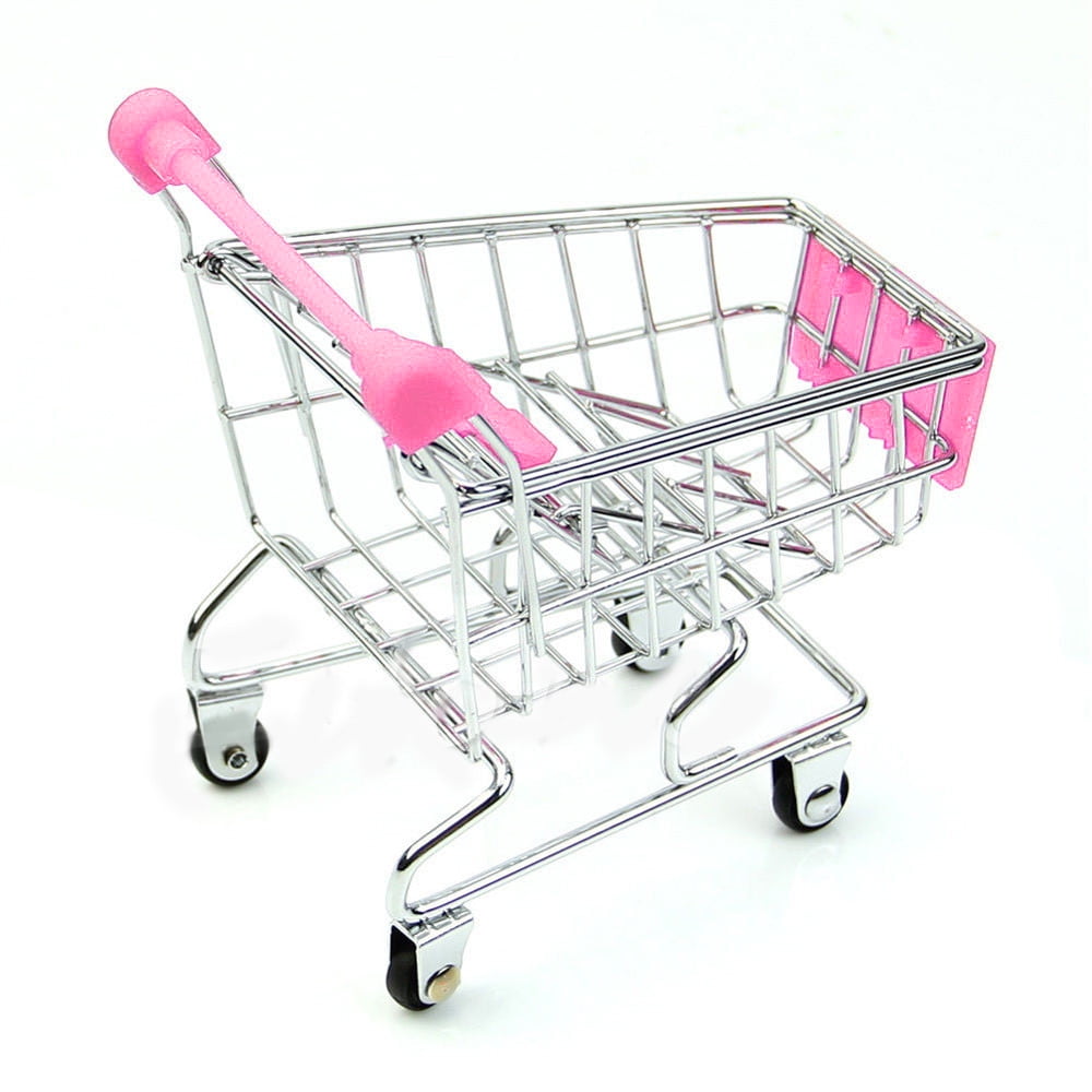 Mini Supermarket Handcart Shopping Utility Cart Mode Storage Desk PK ...