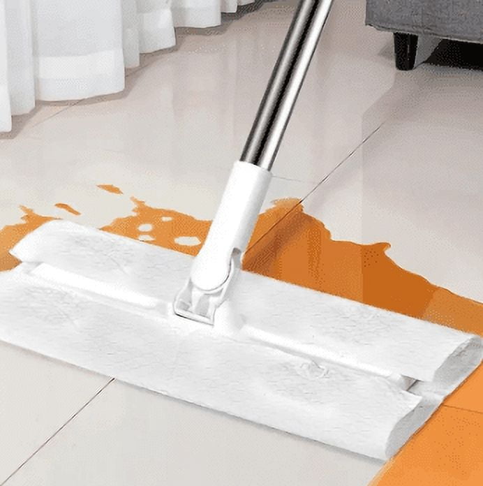Wall Sweeper Mini Sweeper Mop No-Touch Dirty Cleaning Flat Dust Mop for Dry Wet ...