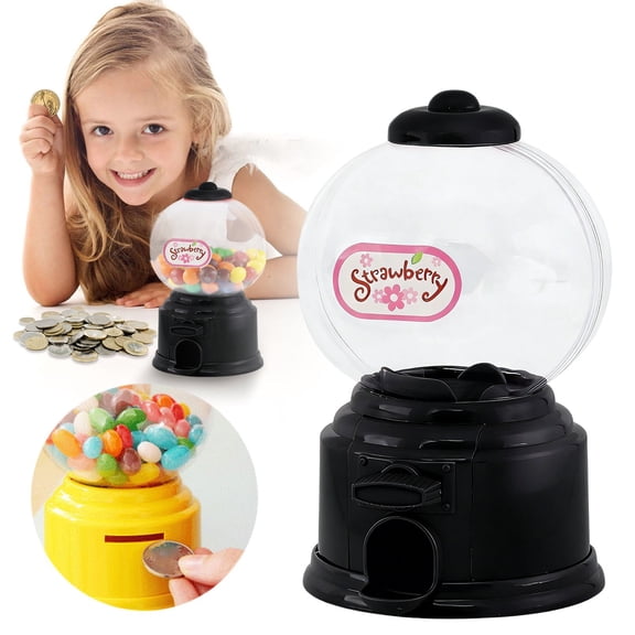 Mini Sweet Treat Vending Machine,Desktop Candy Dispenser for Chocolate & Snacks,Fun Twisting Gumball Machine & Piggy Bank for Kids,Creative Gift for Friends, Children, Kindergarten - Blue