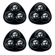 Mini Swivel Wheels,Self Adhesive Caster Wheels for Countertop - Furniture Sliders and Appliance Rollers for Kitchen, Coffee Machine, Blender, Oven,for Small Appliance Storage BinsBlack