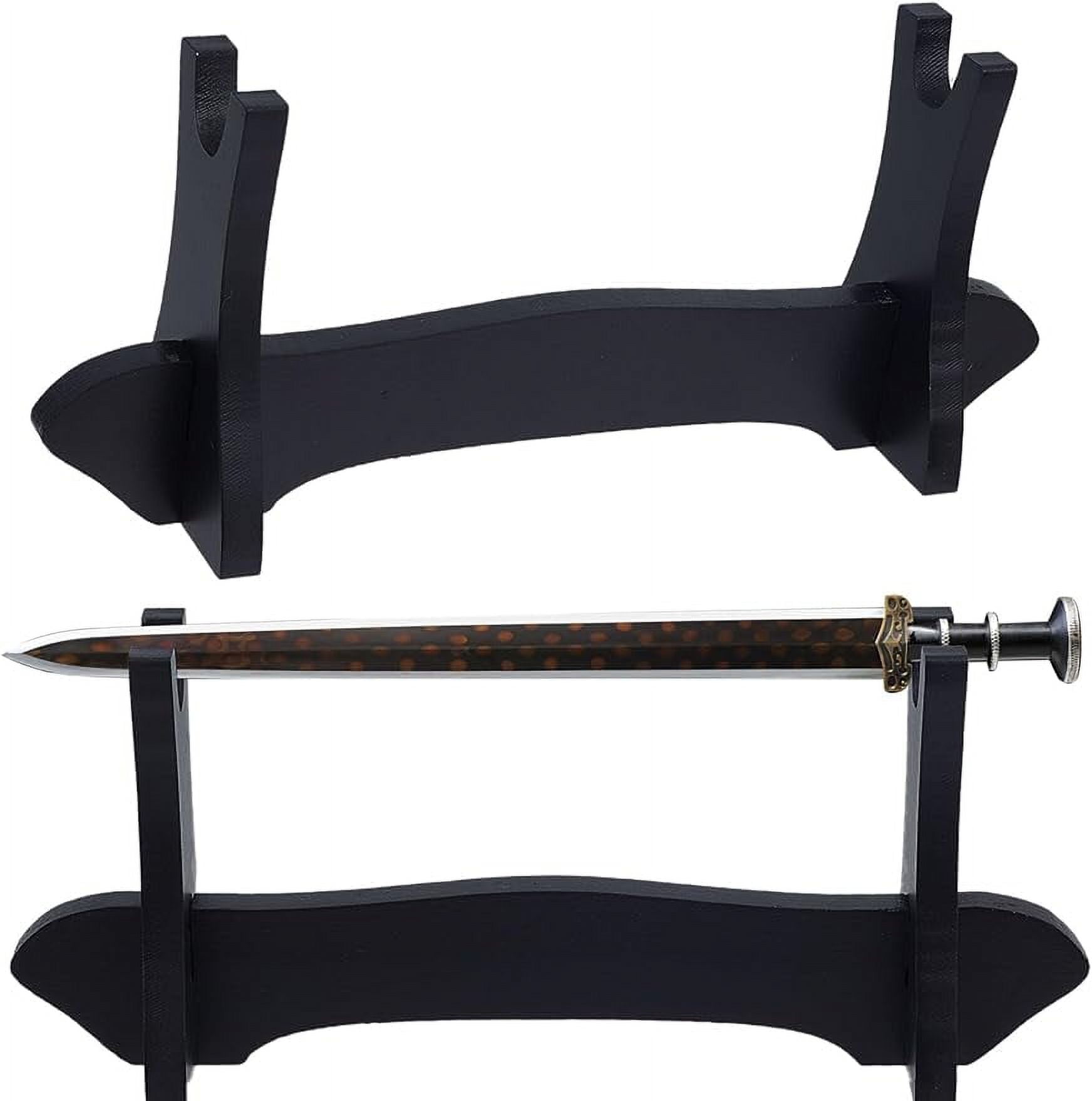 Mini Sword Stand Samurai Sword Holder Wood 1Tier Sword Stands Display Sword Rack Medieval Sword