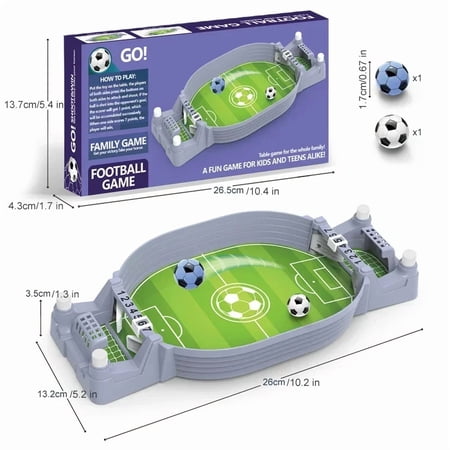 Mini Table Football Game for Kids Adults – Portable Soccer Board Toy, Interactive Indoor Outdoor Family Party Travel Gift