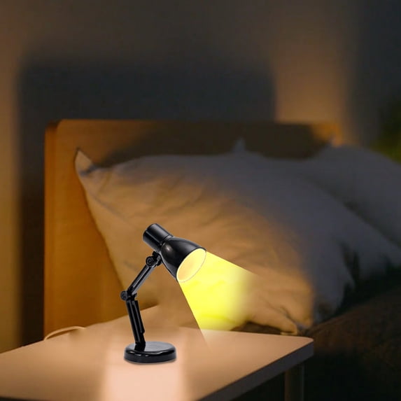 Mini Table Lamp | Portable USB Charging LED Night Light | Small Desk Lamp for Reading & Bedside | Compact 8x4x3.7cm | 1 Pack