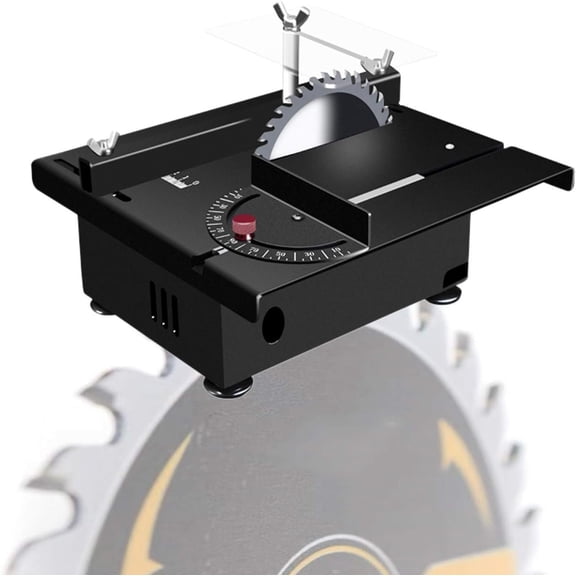 Mini Table Portable Table Saws for Woodworking, Multi-Functional Table w/Adjustable Speed & Angle 33mm/1.3in Depth for DIY Hobby Model Crafts