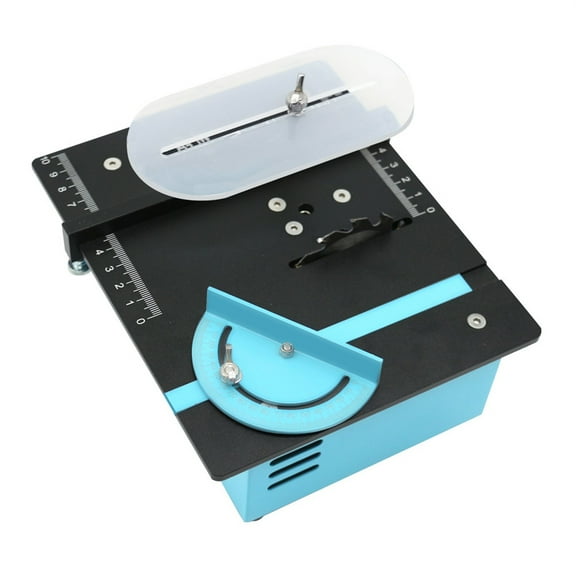 Mini Table Saw 12-24V 96W Electric Saw Cutter Multi-func Woodworking Lathe Saw Bench Adjustable Cutter for Wood Plastic Acrylic ,Easy to Operate
