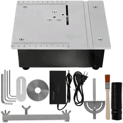 Mini Table Saw, 96W Mini Desktop Electric Saw Cutter, 7 Speed Cut Thickness Adjustable Precision Craft Table Saw, Available for Wood/PCB/Acrylic/Plastic$$Tools & Hardware Other