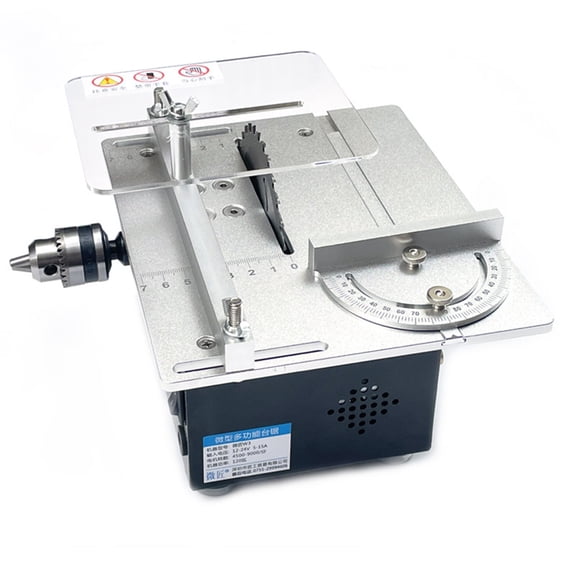 Mini Table Saw Multifunctional Miniature Chainsaw Diy Cutting Machine Small Household Table Saw Precision Woodworking Chainsaw ,Easy to Operate