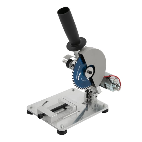 Mini Table Saw Portable Tabletop Miter Saw 9000r/min Small Hobby Chop Saw for Crafts 0-45 Angle Adjustable Cutting Polishing Machine for Cutting Soft Metal, Wood, Plastic, Acrylic, Bamboo