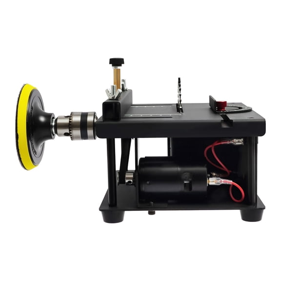 Mini Table Saw, Woodworking Hobby Table Saw with Adjustable 0-90 Angle, Compact DIY Cutting Machine for Wood, Acrylic, Jade