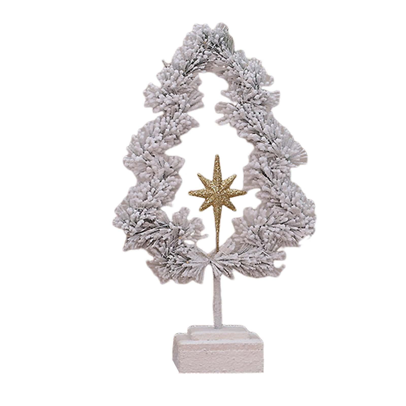 Mini Tabletop Christmas Ornament with Light, Christmas Ornament ,DIY