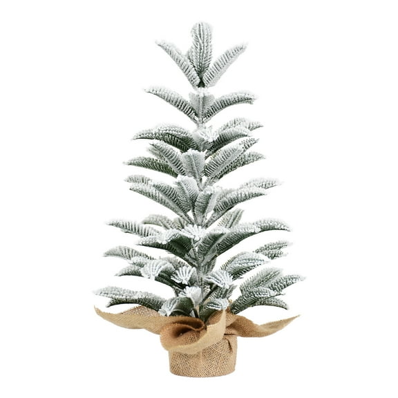 Mini Tabletop Christmas Tree 2ft Prelit Artificial Xmas Mini Small Spruce Tree 85 Branch Tips Spruce Pine with Base