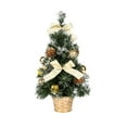 thumbnail image 1 of Mini Tabletop Christmas Tree with LED Lights – 11.8in Artificial Xmas Tree Set for Desktop Holiday Decorations, Office, Classroom & Counter Display, 1 of 5