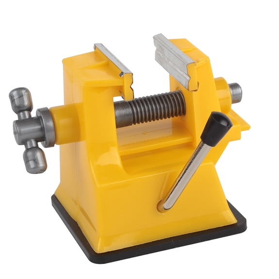 Mini Tabletop Suction Vice Plastic Screw Bench Clamp for Small Work DIY Jewelry Craft Modeling Repair Adjustable Max Jaw Opening 30mm