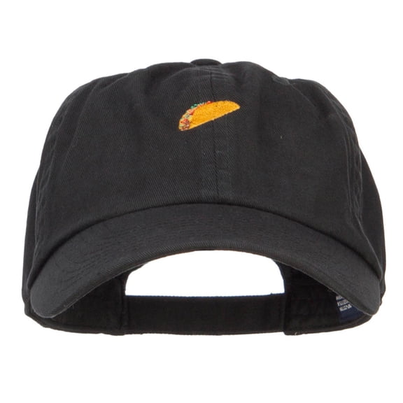 Mini Taco Embroidered Low Cap - Black OSFM