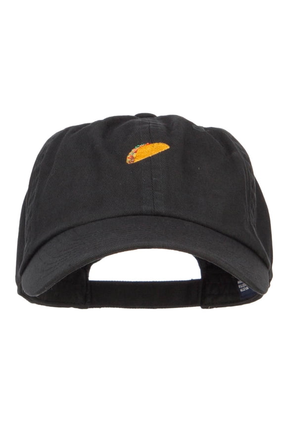 Mini Taco Embroidered Low Cap - Black OSFM
