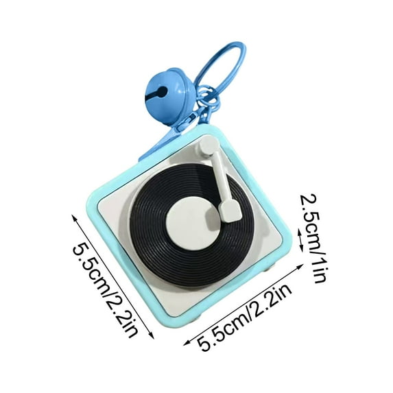 Mini Tape Recorder Keychain with Recording Feature - Vintage Style Cassette Player for Messages and Music Playback - Portable Keychain Pendant for Nostalgic Audio Fun