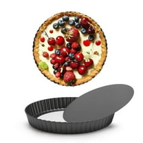 Mini Tart Pans for Baking,9 Inch Tart Pan with Removable Bottom Small Non Stick Carbon Steel Quiche Pie Pans for Oven Baking