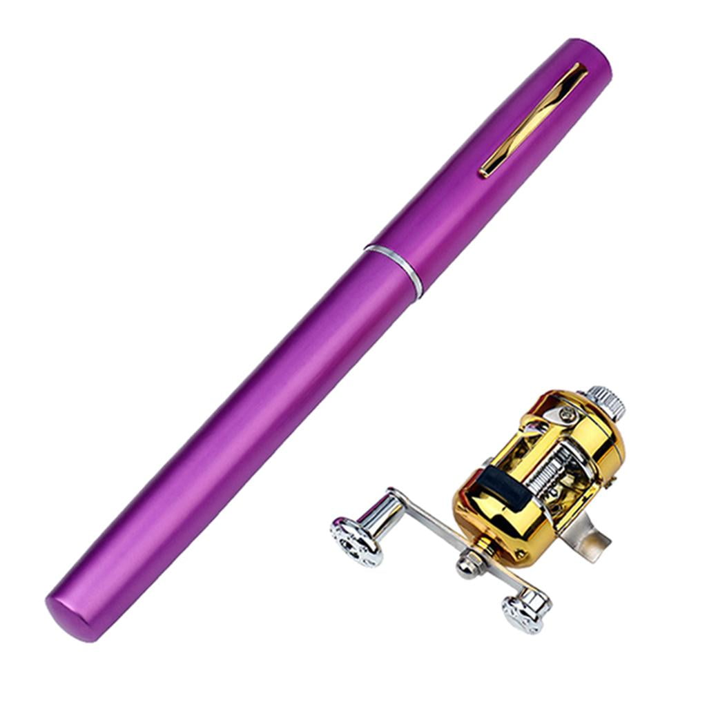 Mini-Tasche FISHING ROD POLE WITH GOLDEN BAITCASTING REEL FATHER HUSBAND  GIFT 