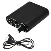 Mini Tattoo Power Supply Set TPN-020 18V/1.5A 90V-265V Tattoo Mini Motor Black Tattoo Machine Power Supply with Tattoo Clip Cord and Foot Pedal Cord for Permanent Makeup Tattoo Supply Access