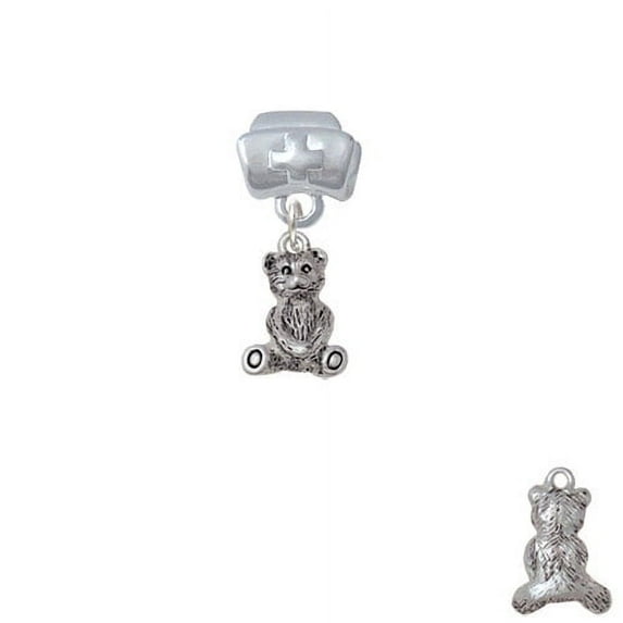 Mini Teddy Bear - Nurse Hat Charm Bead
