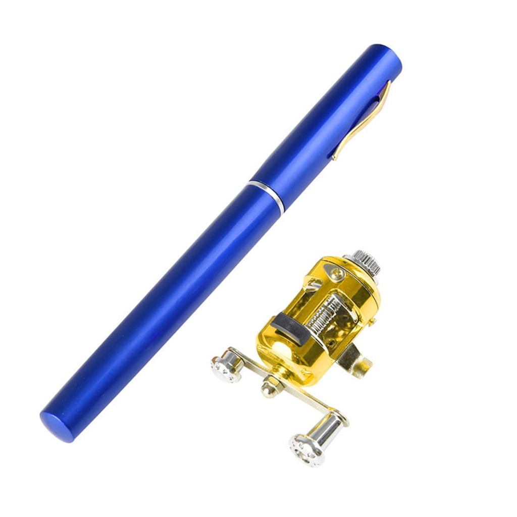 Mini Telescopic Portable Pocket Fish Pen Aluminum Alloy Fishing Rod Pole + Reel - Walmart.com Mini Telescopic Portable Pocket Fish Pen Aluminum Alloy Fishing Rod Pole + Reel - Walmart.com