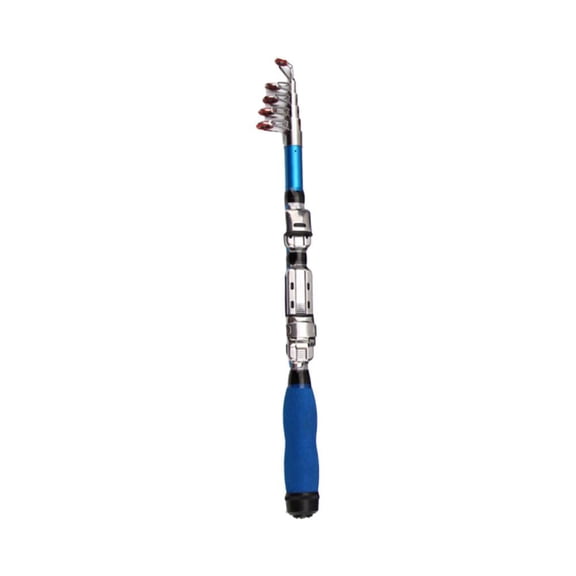Mini Telescopic Sea Fishing Rod, Fiber Reinforced Polymer, Carbon Fiber, 39-59.05 Inch, 1 Count