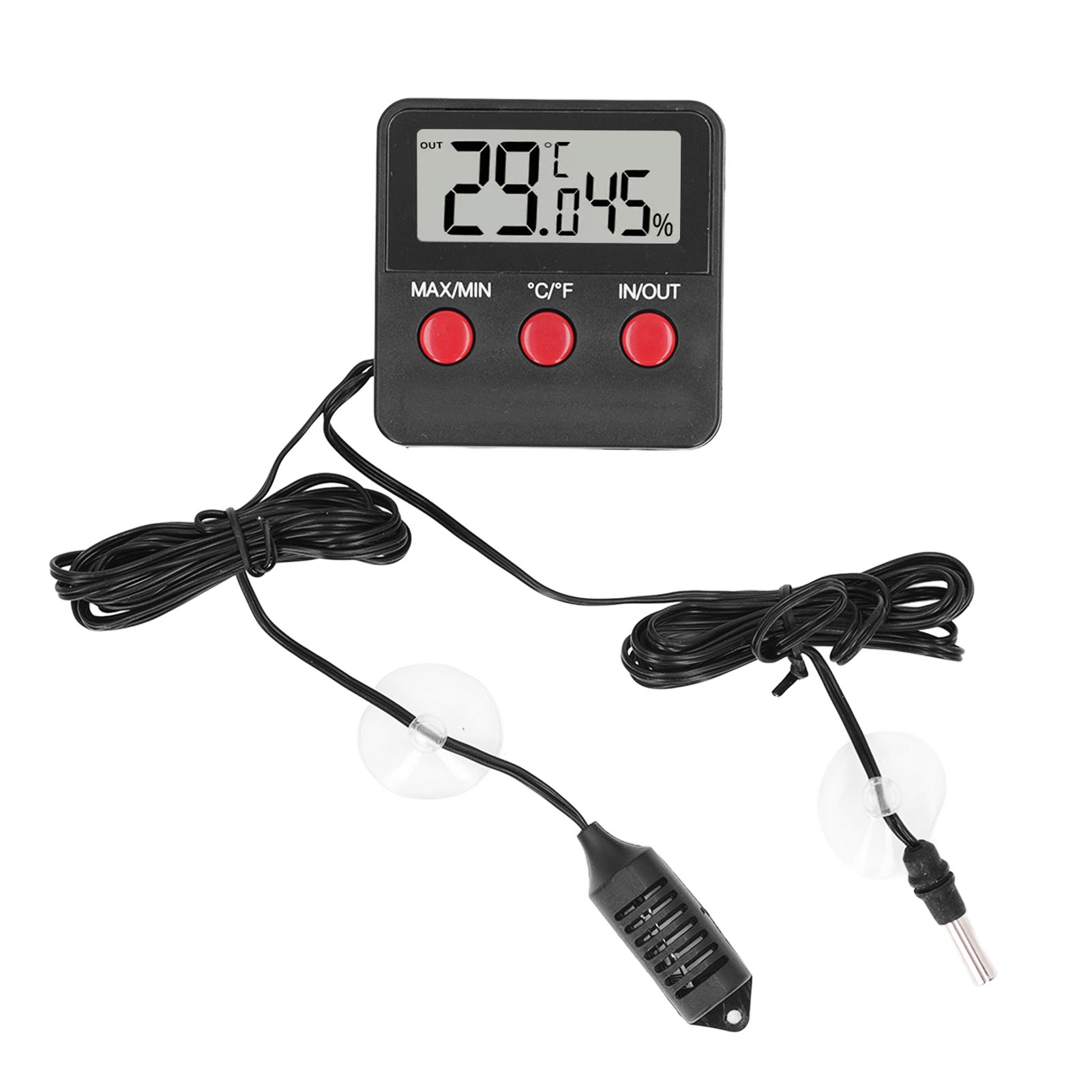 Mini Temperature and Humidity Meter with 2 Probes Digital Hygrometer ...