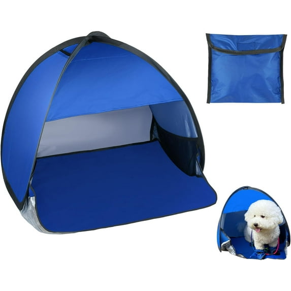 Mini Tent for Pets Small Dog Tent for Beach Portable Pop Up Sun Shade Shelter with Phone Compartment for Puppy and Large Cats Small Animals Sun Canopy for Camping and Outdoo