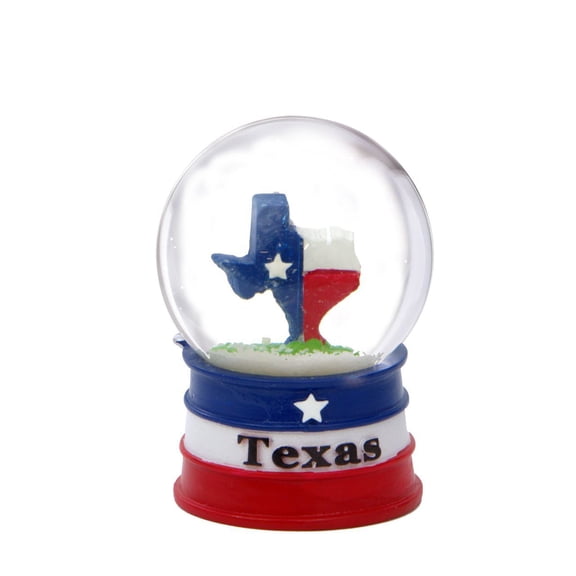 Mini Texas Snow Globe with State Flag 2.25 Inches