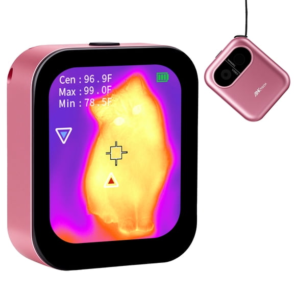 Mini Thermal Camera for Hidden Camera Detection & HVAC, Pink Beginner-Friendly Thermal Camera, Portable Infrared Imager for Water Leak Home Inspection