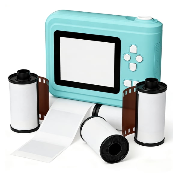 Mini Thermal Printing Camera with 1080P Video & Time Lapse, Includes 4 Paper Rolls - Holiday Gift