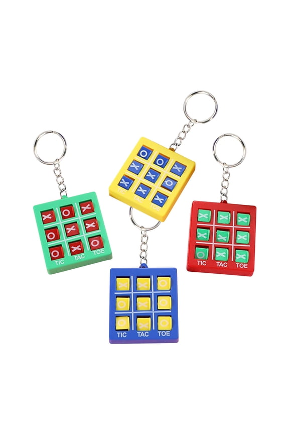 Mini Tic-Tac-Toe Key Chain Toy, Portable and Lightweight Design, Fun Game for Travel and Stress Relief, Great Keychain Accessory for Bags and Backpacks
