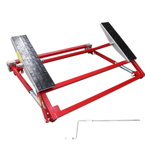 Mini Tilting Car Lift Dual Platform Worm Gear Automotive Repair Lifting Hoist 6613lb Maximum Load