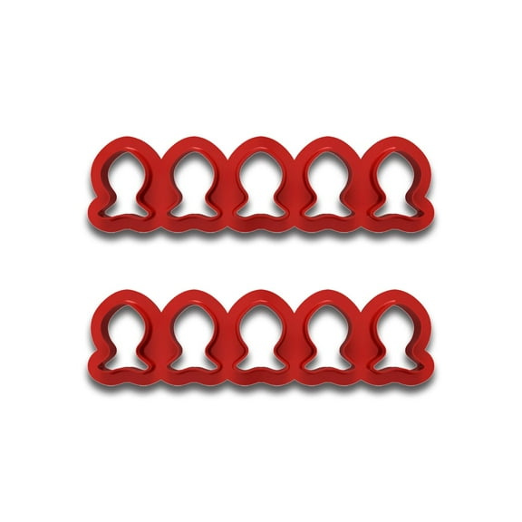 Mighty Gadget Mini Goldfish Cookie Cutter Tool, 2 Pack, 1 Inch, Hand Made in the USA