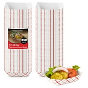 Mini Tiny Paper Food Boats (250 Pack) – 0.25 lb Disposable Red & White Checkered Paper Trays, Eco-Friendly Serving Boats for Concession Food & Condiments, 3" x 1"