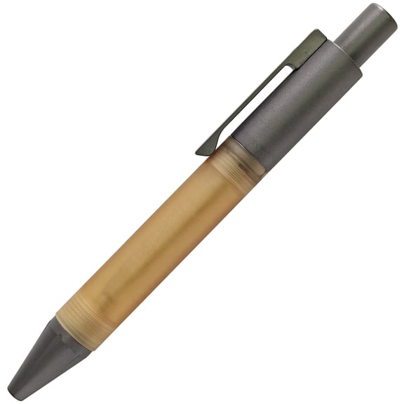 Mini Titanium Ballpoint Pen with PEI Shank Compact Retractable Pocket Gel Pen for Everyday Carry EDC Lightweight Durable Writing Instrument Metal Clip