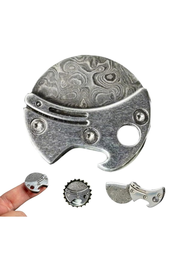 Mini Titanium Compact Bottle Opener - Lightweight Everyday Carry Keychain Tool, Durable Alloy Cap Opener for Camping, Tailgates, Travel, and Outdoor Adventures