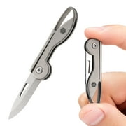 Mini Titanium Pocket Knife, Key Unity 1.06" Folding Knife for Everyday Carry, KK05